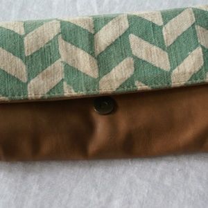 JOYN fair trade leather and textile wallet